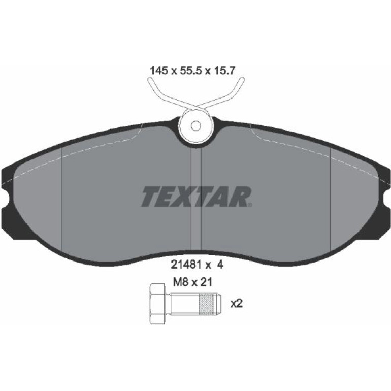 Bremsbelagsatz Nissan P. Terrano 96-/Maverick 2148101 Bremsbelagsatz Nissan P. Terrano 96-/Maverick 2148101