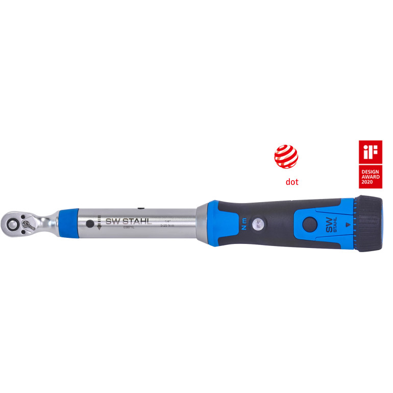 SW-Stahl Drehmomentschlüssel 1/4Z, 5-25 Nm 03871L SW-Stahl Drehmomentschlüssel 1/4Z, 5-25 Nm 03871L
