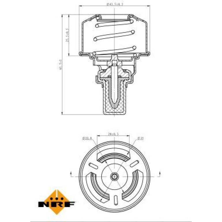 Thermostat, Kühlmittel 725007 Thermostat, Kühlmittel 725007