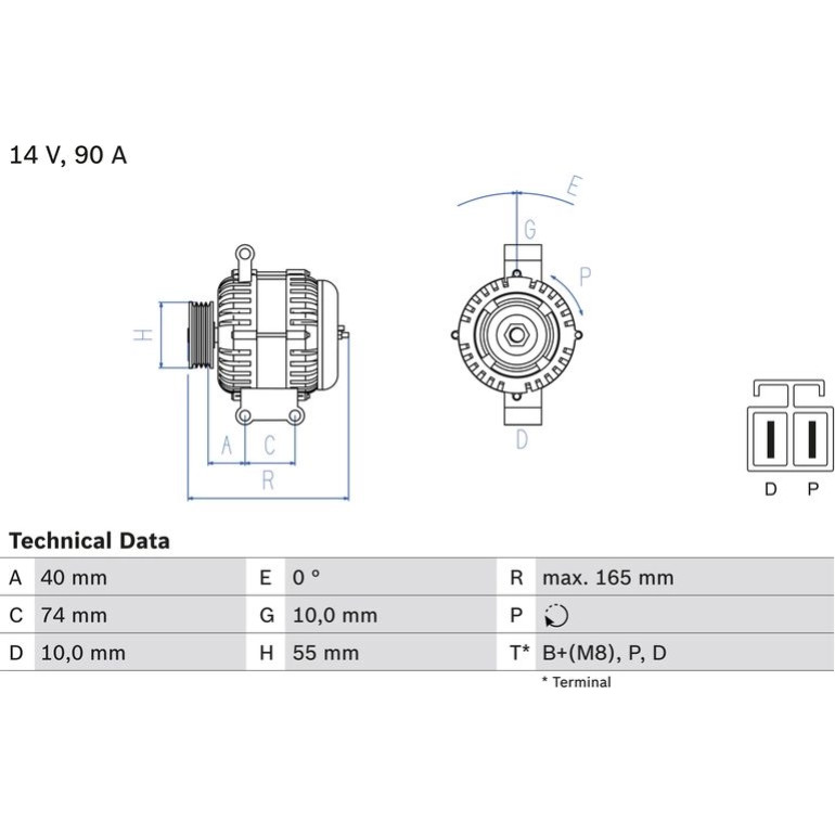 Lichtmaschine 0 986 080 320