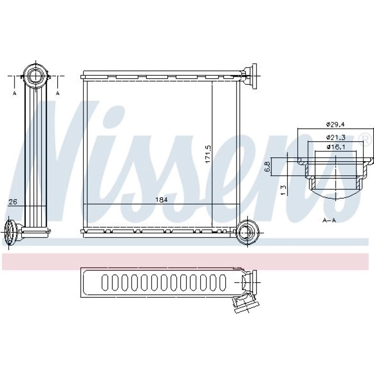 Heizkühler PKW 73980