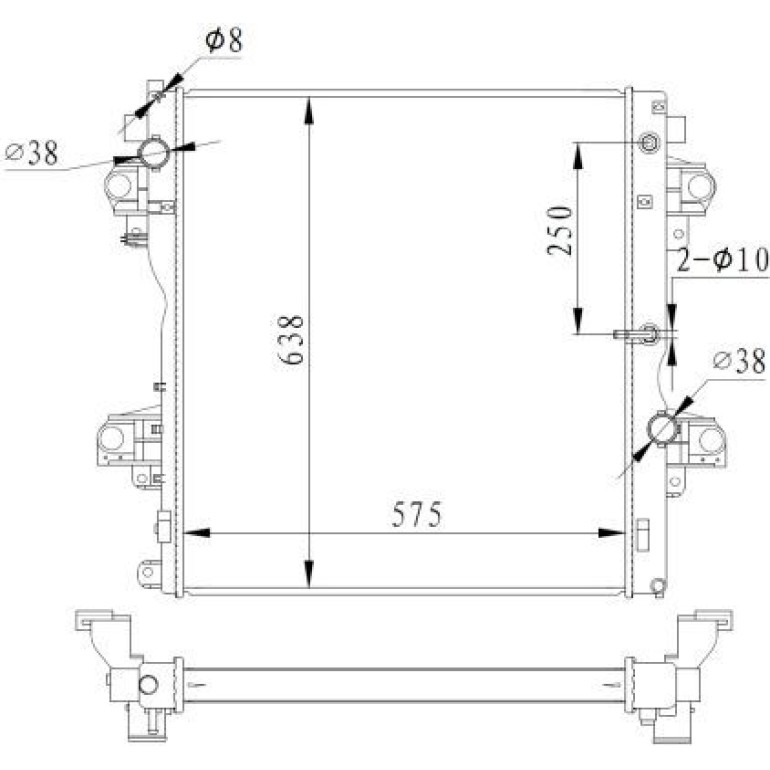 Kühler, Motorkühlung 550018 Kühler, Motorkühlung 550018