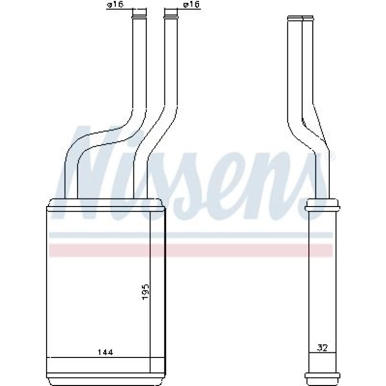 Heizkühler PKW 73457 Heizkühler PKW 73457