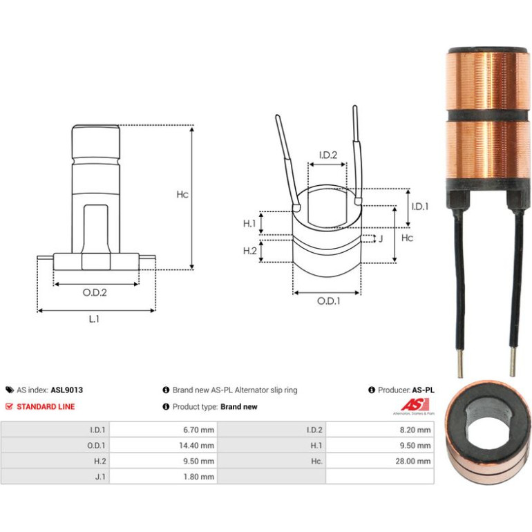 Schleifring, Generator ASL9013