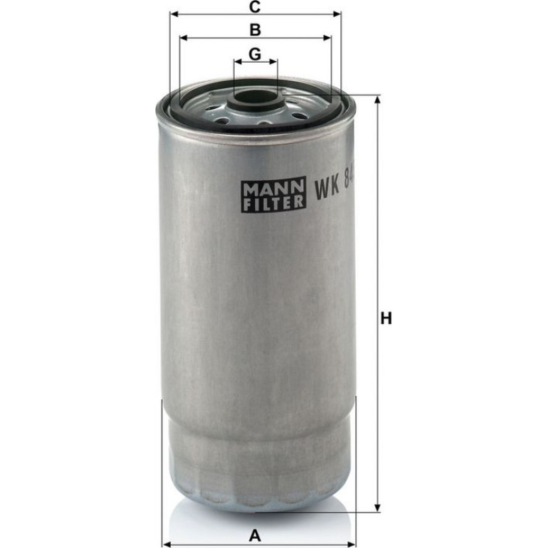 Mann & Hummel Kraftstofffilter PKW WK 845/7 Mann & Hummel Kraftstofffilter PKW WK 845/7