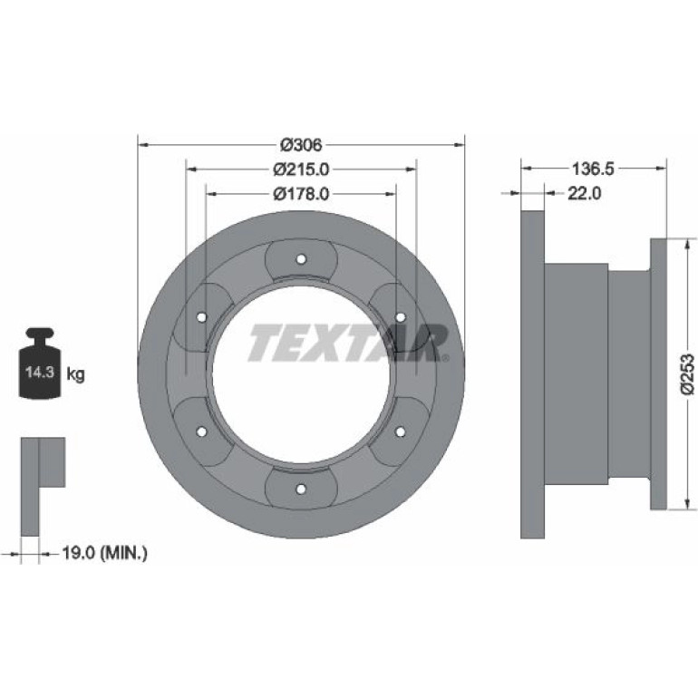 Bremsscheibe Iveco T. Daily 65C15 93127300 Bremsscheibe Iveco T. Daily 65C15 93127300