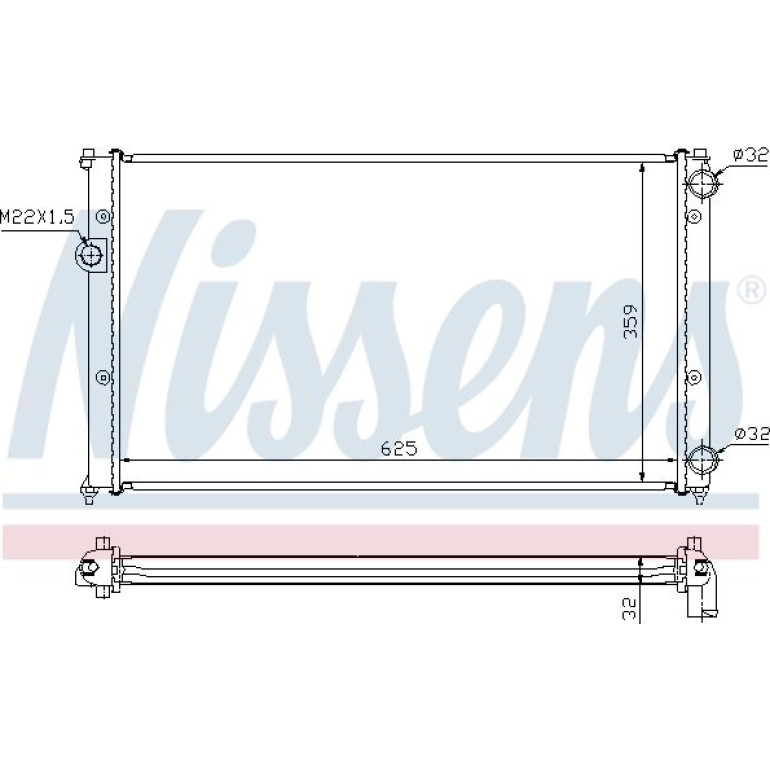 Wasserkühler PKW 652441 Wasserkühler PKW 652441