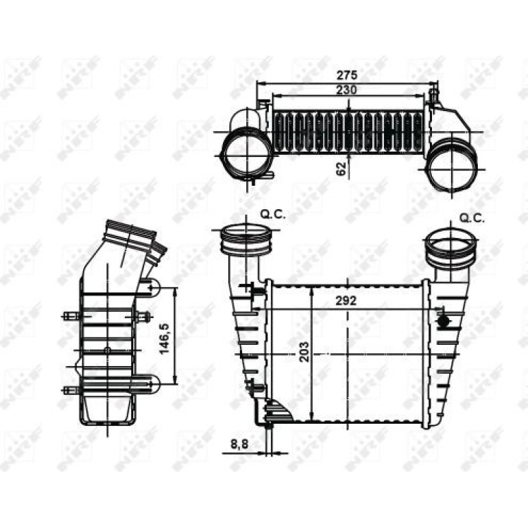Ladeluftkühler 30138A Ladeluftkühler 30138A