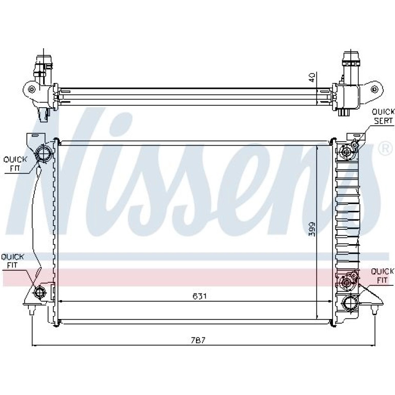 Wasserkühler PKW 60314A Wasserkühler PKW 60314A