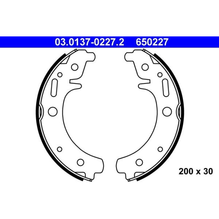 Bremsbackensatz 03.0137-0227.2 Bremsbackensatz 03.0137-0227.2