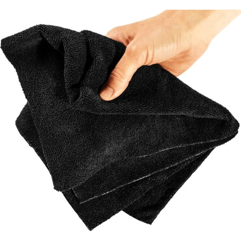 Mikrofaser Allzwecktuch 370g 40x40 Schwarz 19-663