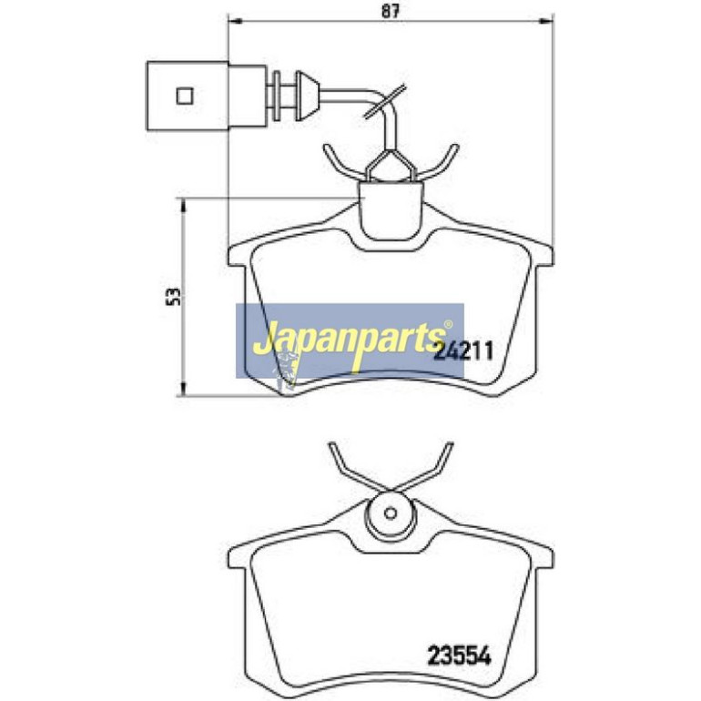 Japanparts Bremsbeläge PP-0912AF Japanparts Bremsbeläge PP-0912AF