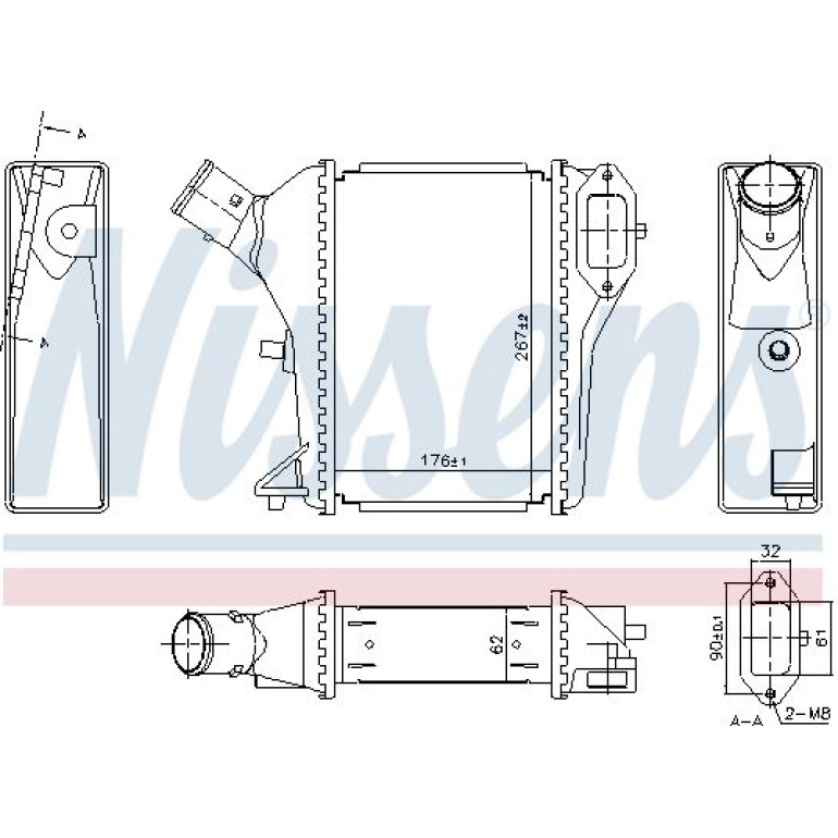 Ladeluftkühler PKW 961423 Ladeluftkühler PKW 961423