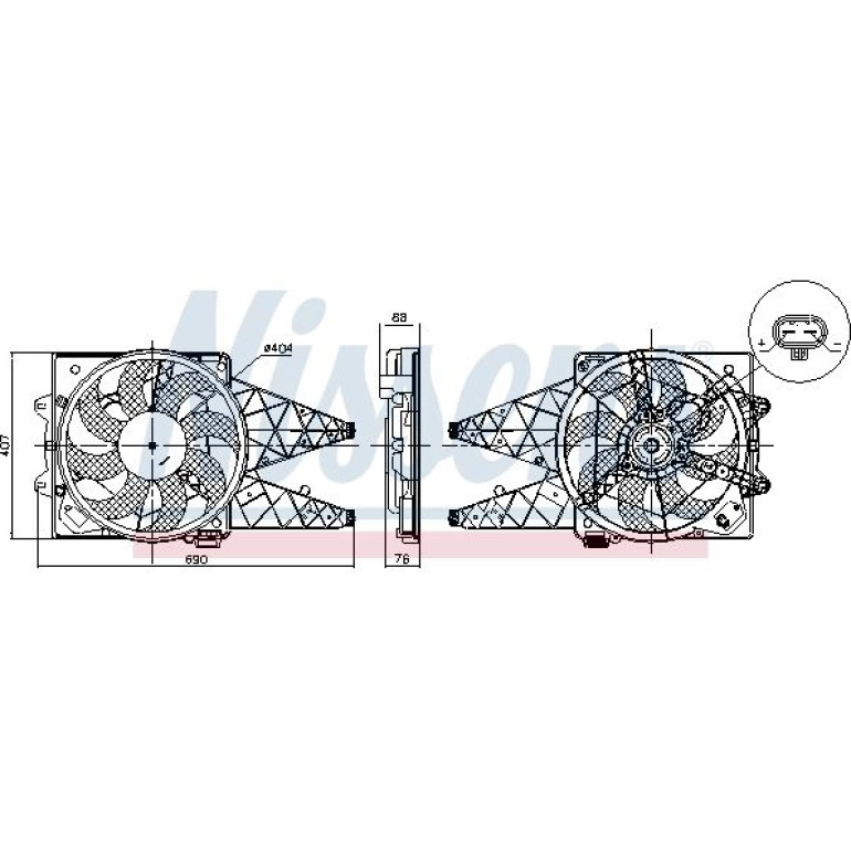 Kühlerlüfter PKW 850047