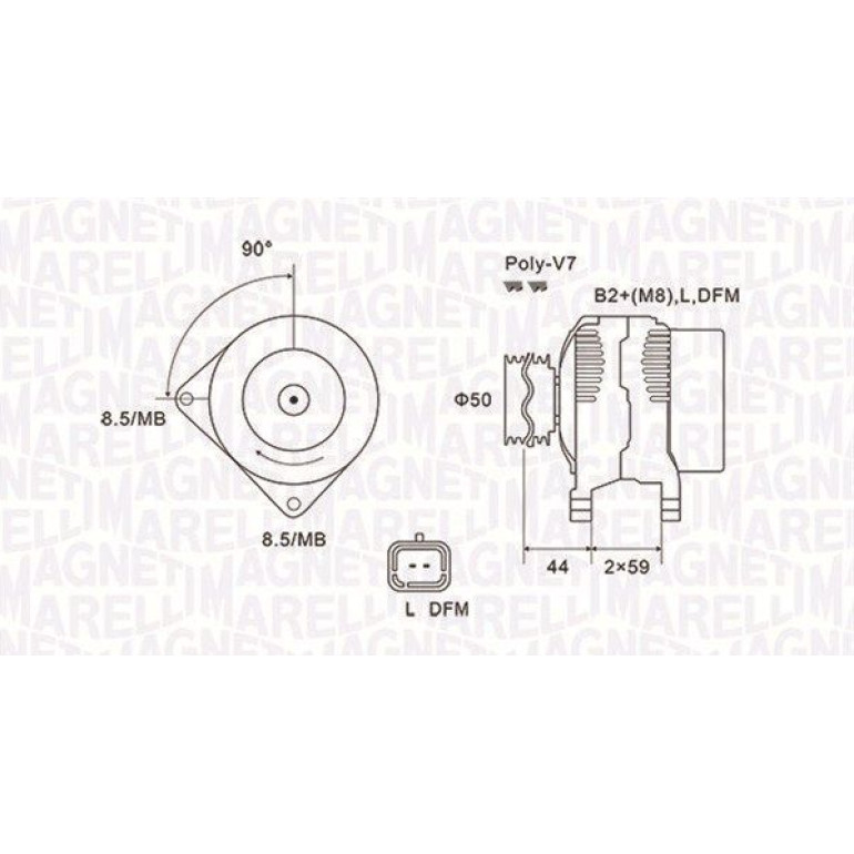 MAGNETI MARELLI Generator 063731827010 MAGNETI MARELLI Generator 063731827010