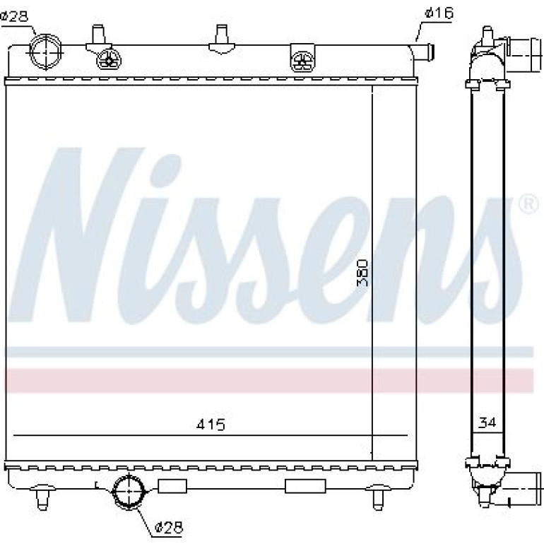 Wasserkühler PKW 63505 Wasserkühler PKW 63505