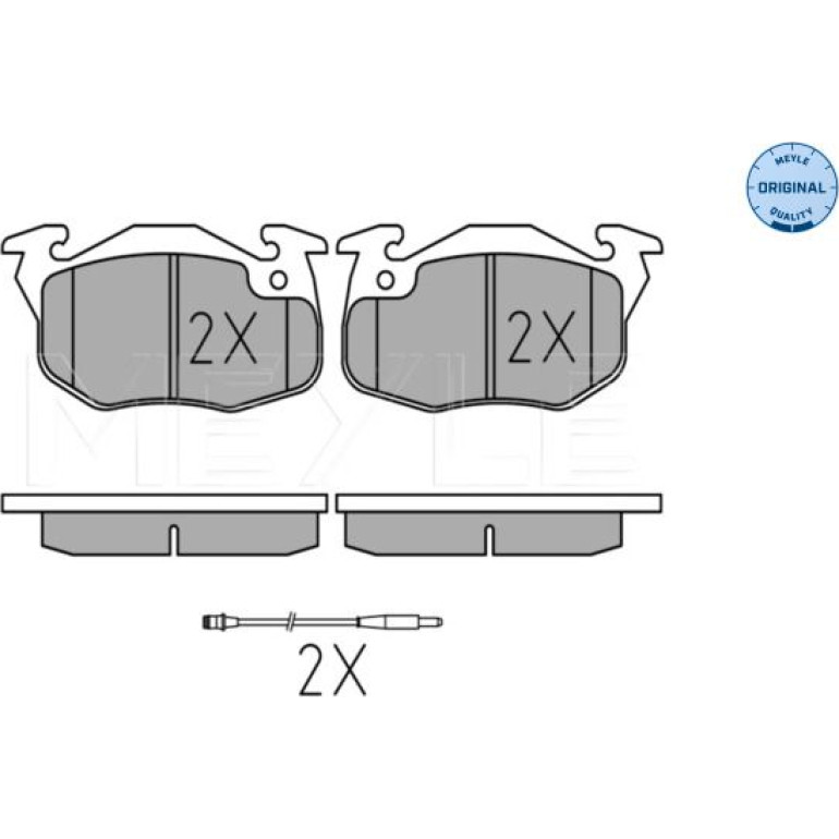 Bremsbelagsatz Renault S. 9/11/19/21/25 Mit Sensor 025 209 0518/W Bremsbelagsatz Renault S. 9/11/19/21/25 Mit Sensor 025 209 0518/W