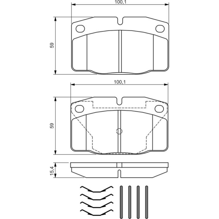 Bosch Bremsbelagsatz 0 986 469 390 Bosch Bremsbelagsatz 0 986 469 390