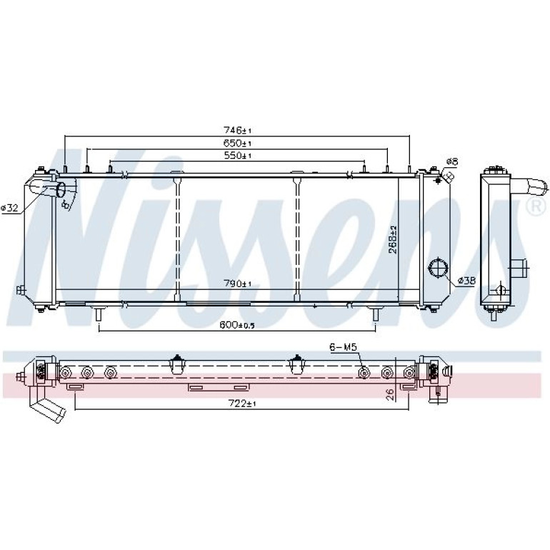 Wasserkühler PKW 61008 Wasserkühler PKW 61008