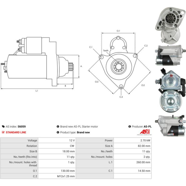 Anlasser S6059 Anlasser S6059