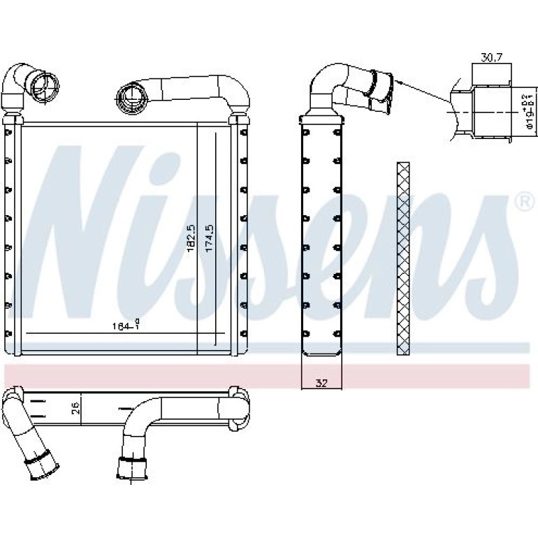 Heizkühler PKW 73943