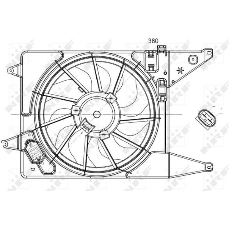 Lüfter Motorkühlung 47225 Lüfter Motorkühlung 47225
