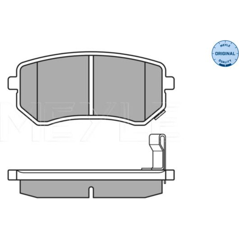 Bremsbelagsatz Kia T. Picanto 04-/I10 08- Mit Sensor 025 242 7614/W Bremsbelagsatz Kia T. Picanto 04-/I10 08- Mit Sensor 025 242 7614/W