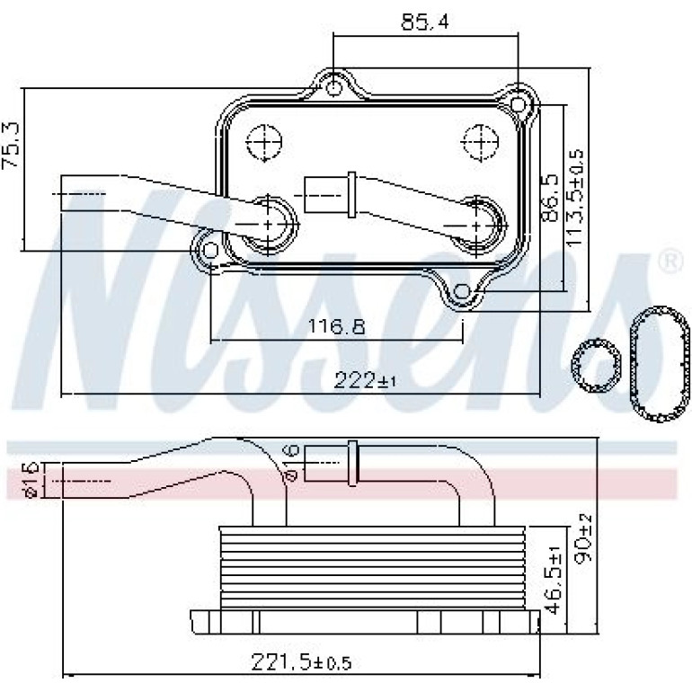 Ölkühler PKW 90599 Ölkühler PKW 90599