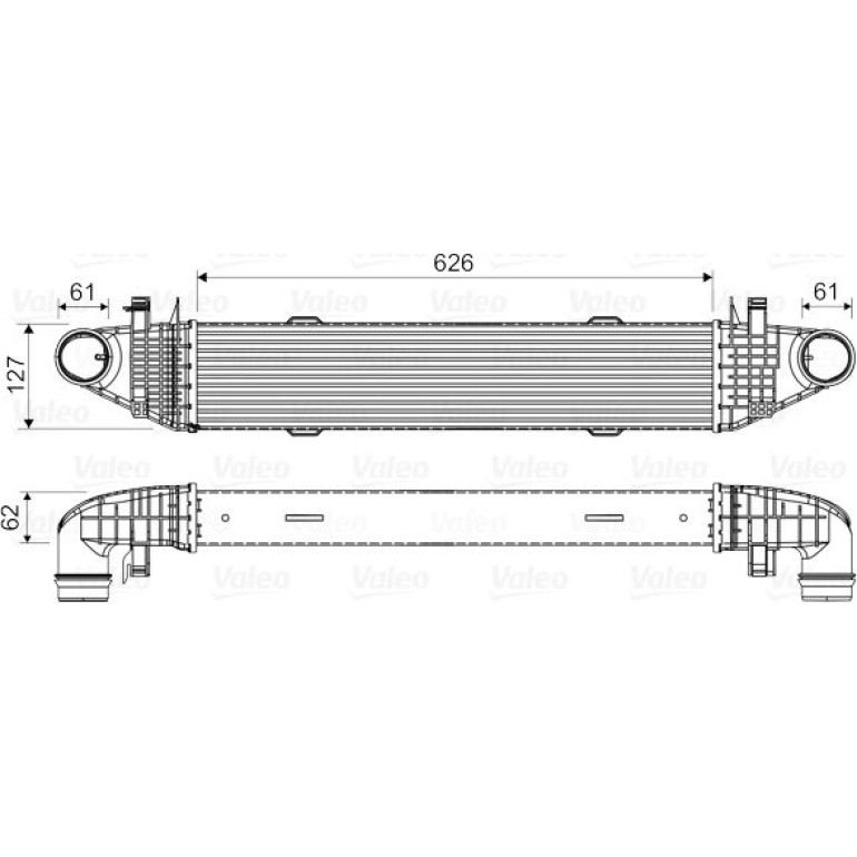 VALEO Druckluftkühler 818679 VALEO Druckluftkühler 818679