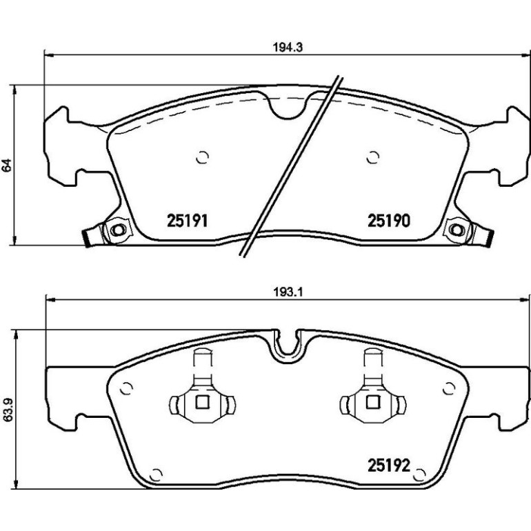 BREMBO Bremsklötze VA P 37 015 BREMBO Bremsklötze VA P 37 015
