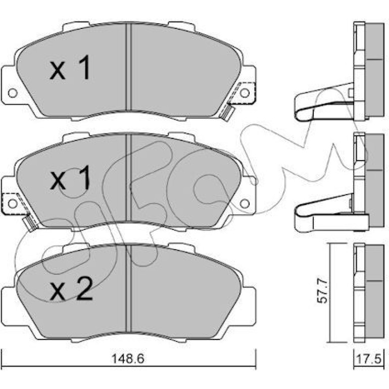 CIFAM Bremsbelagsatz, Scheibenbremse 822-298-0 CIFAM Bremsbelagsatz, Scheibenbremse 822-298-0