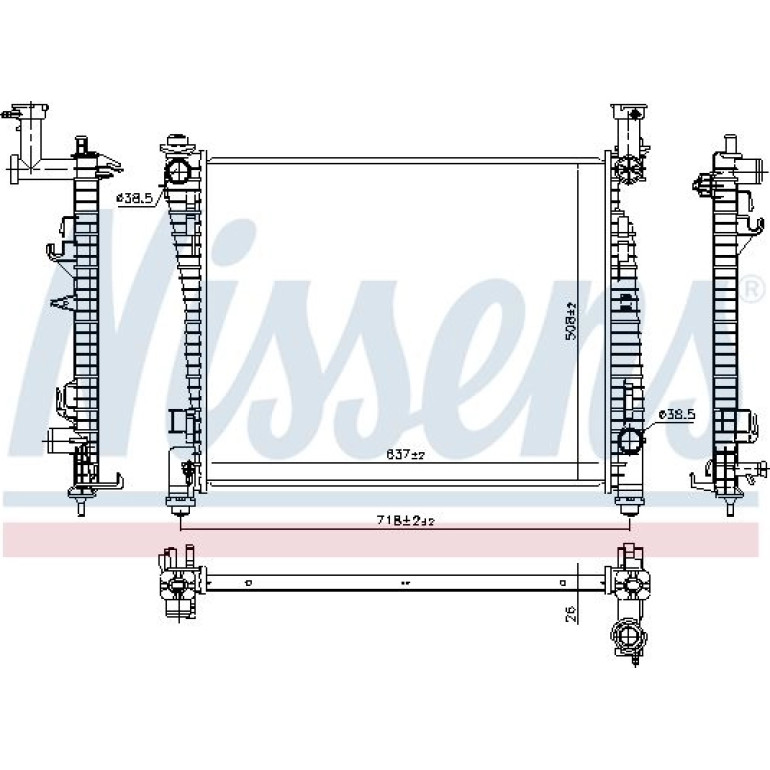 Wasserkühler PKW 61033 Wasserkühler PKW 61033