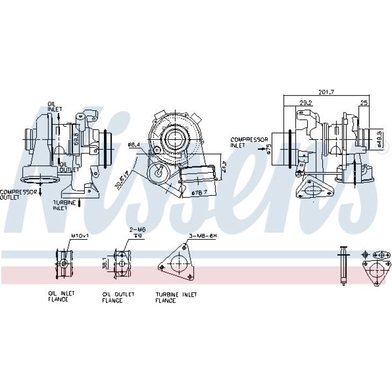 NISSENS Turbolader 93081 NISSENS Turbolader 93081