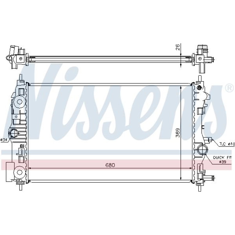 Wasserkühler PKW 630745 Wasserkühler PKW 630745