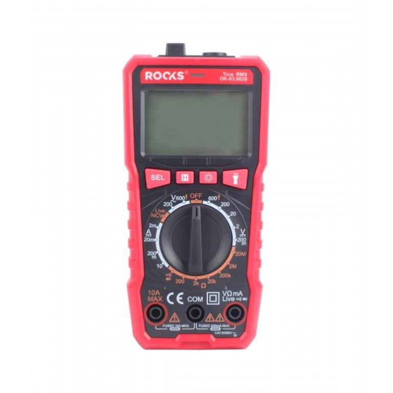 Multimeter, Basic Digital Meter, Led-Ncv-System, True Rms OK-03.0028
