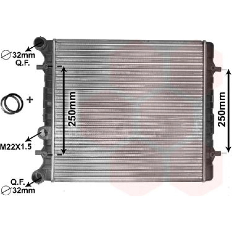 VAN WEZEL Kühler, Motorkühlung 58002152 VAN WEZEL Kühler, Motorkühlung 58002152