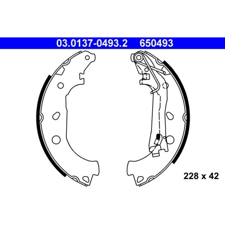 Bremsbackensatz 03.0137-0493.2 Bremsbackensatz 03.0137-0493.2