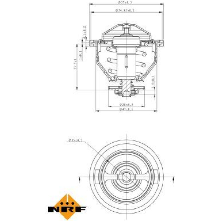 Thermostat, Kühlmittel 725140 Thermostat, Kühlmittel 725140