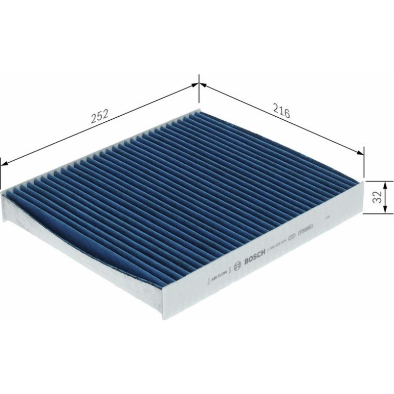 Aktivkohleinnenraumfilter 0 986 628 604 Aktivkohleinnenraumfilter 0 986 628 604