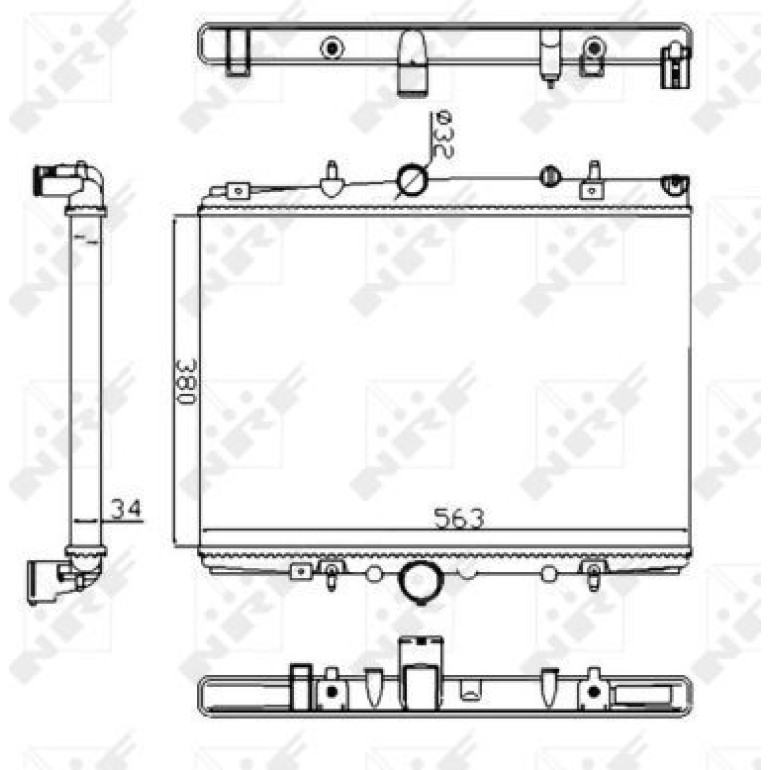 Kühler, Motorkühlung 58303A Kühler, Motorkühlung 58303A