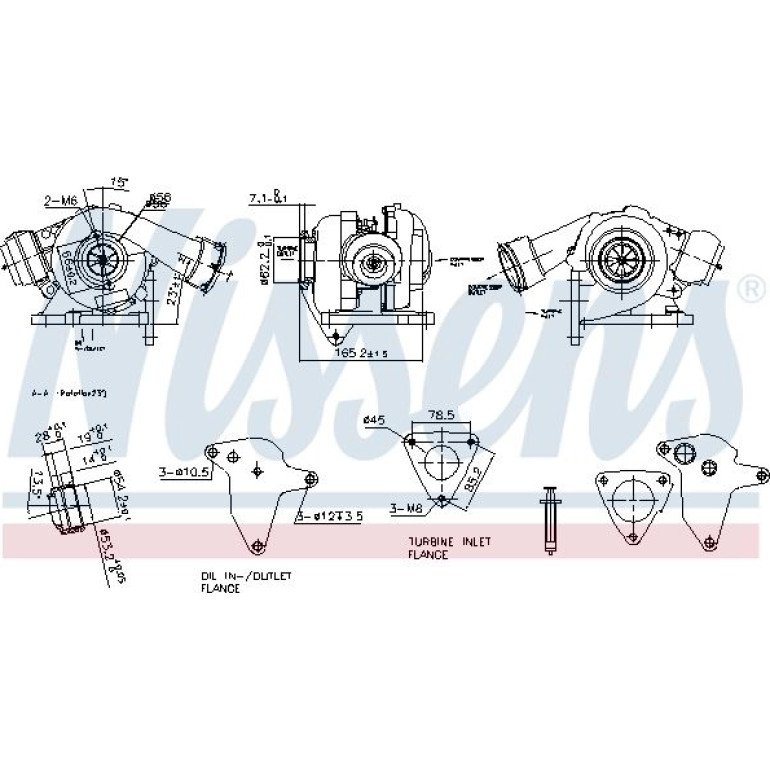 NISSENS Turbolader 93254 NISSENS Turbolader 93254