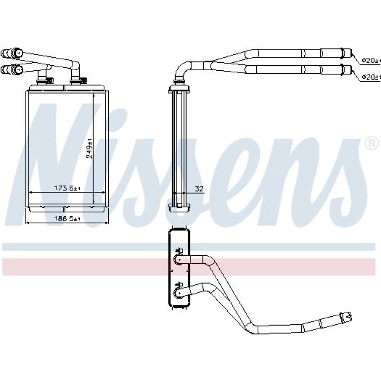 Heizkühler PKW 73990 Heizkühler PKW 73990