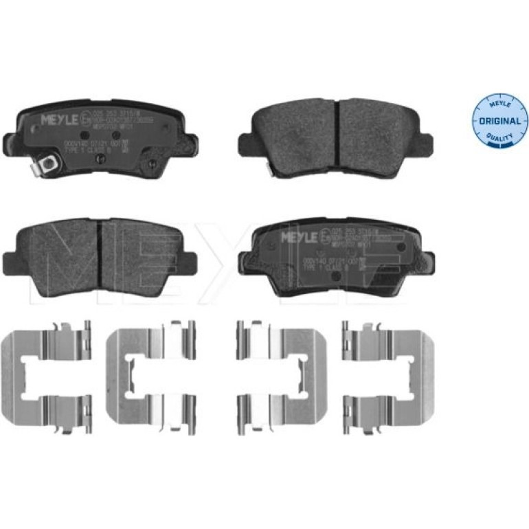 Bremsbelagsatz Hyundai T. I40 11-/Sonata 08-/Ceed 12- Mit Sensor 025 253 3715/W Bremsbelagsatz Hyundai T. I40 11-/Sonata 08-/Ceed 12- Mit Sensor 025 253 3715/W
