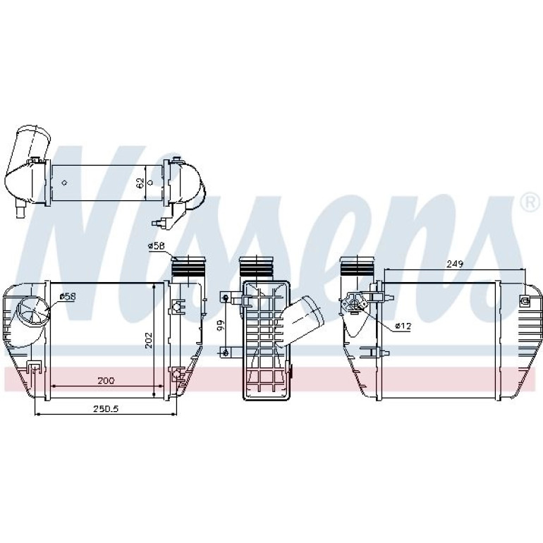Ladeluftkühler PKW 96544 Ladeluftkühler PKW 96544
