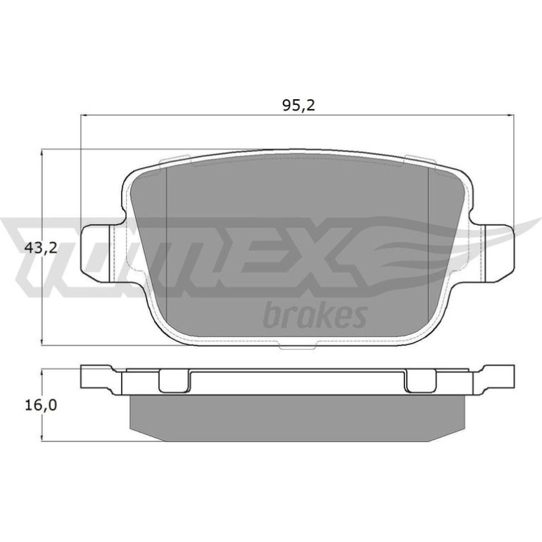 TOMEX brakes Bremsbelagsatz, Scheibenbremse TX 14-48