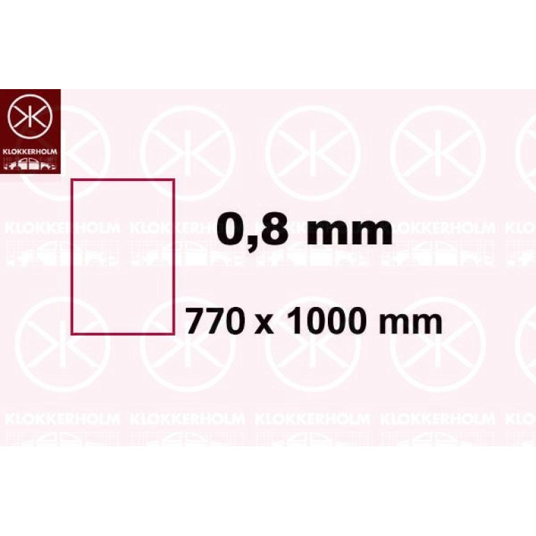 1 X BLECHTAFEL UNIVERSAL 0,8x770x1000mm 9600083 1 X BLECHTAFEL UNIVERSAL 0,8x770x1000mm 9600083
