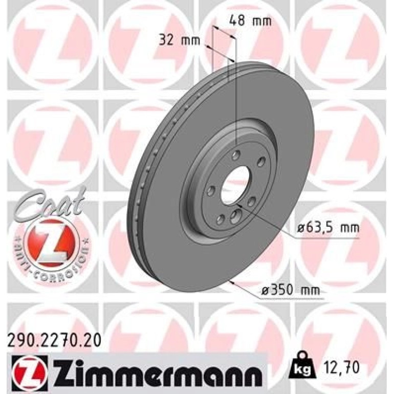 52 481 056 Bremsscheibe VA 290.2270.20 52 481 056 Bremsscheibe VA 290.2270.20