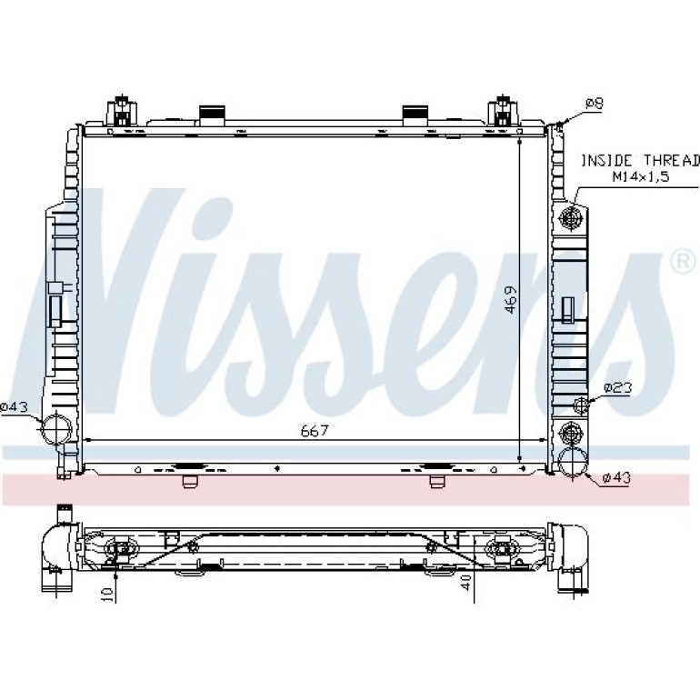 Wasserkühler PKW 62716A Wasserkühler PKW 62716A