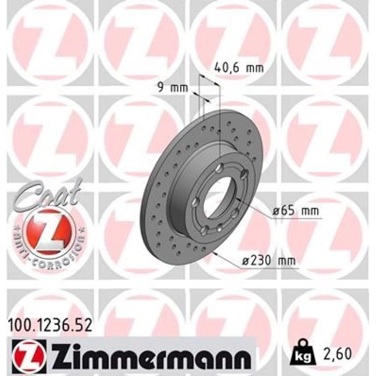 12 482 014 Sport Bremsscheibe HA Sport 100.1236.52 12 482 014 Sport Bremsscheibe HA Sport 100.1236.52