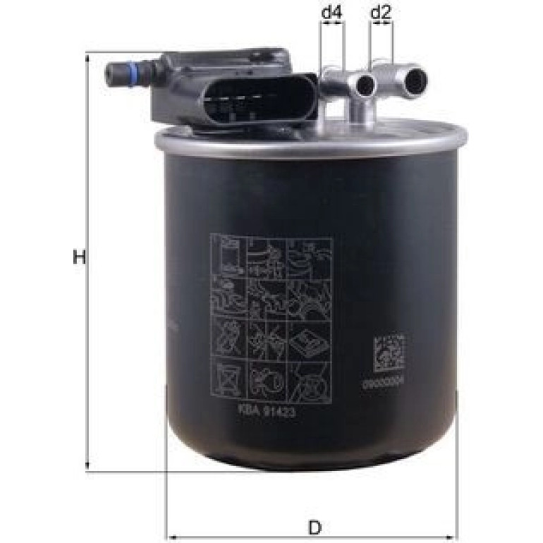 MAHLE Kraftstofffilter KL 949 MAHLE Kraftstofffilter KL 949